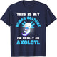 This is My Human Costume I'm Really An Axolotl Halloween T-Shirt - T-Shirt | Navy