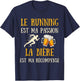 Running Beer Man Humour Running Gift Vintage , Black, S T-Shirt - T-Shirt | Navy