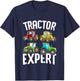 Kids Tractor Expert Funny Boys Tractors Toddler T-Shirt - T-Shirt | Navy
