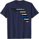 Support Law Enforcement Florida Police Officers Blue T-Shirt - T-Shirt | Navy