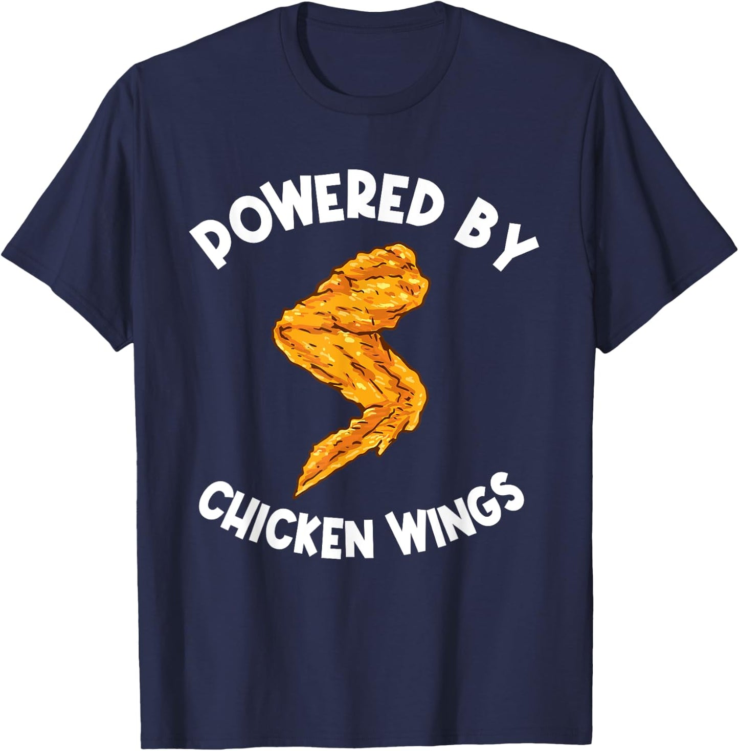 Funny Chicken Wings Apparel Fast Food Hot Wing T-Shirt - T-Shirt | Navy