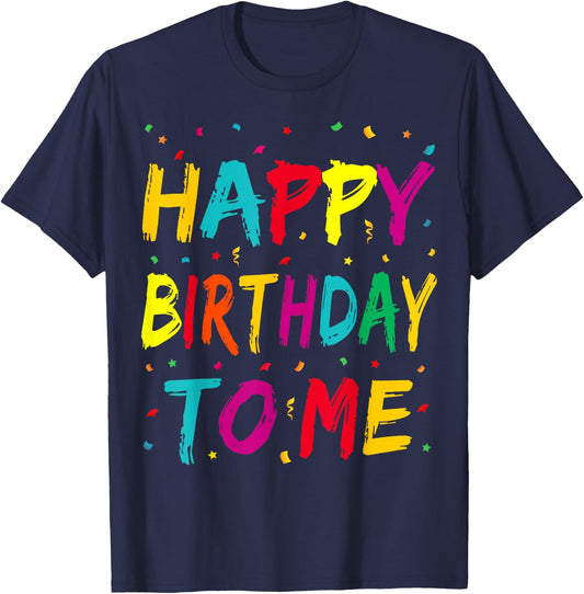 Birthday Shirt Women Men Children Boys Girls Gift , black T-Shirt - T-Shirt | Navy