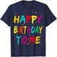 Birthday Shirt Women Men Children Boys Girls Gift , black T-Shirt - T-Shirt | Navy