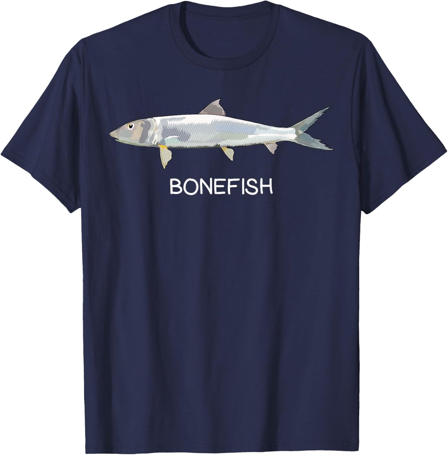 Bonefish Saltwater Game Fish T-Shirt - T-Shirt | Navy