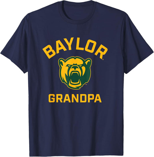 Baylor University Bears Arched Grandpa T-Shirt - T-Shirt | Navy