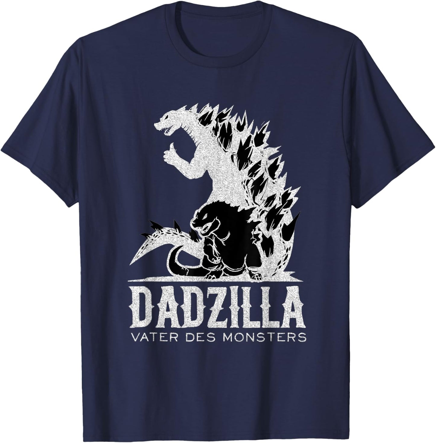 Dadzilla Father of the Monster Funny Dad Father T-Shirt - T-Shirt | Navy
