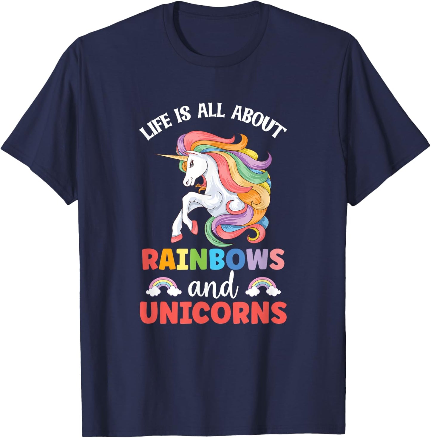 Unicorn Unicorns Women Horse T-Shirt - T-Shirt | Navy