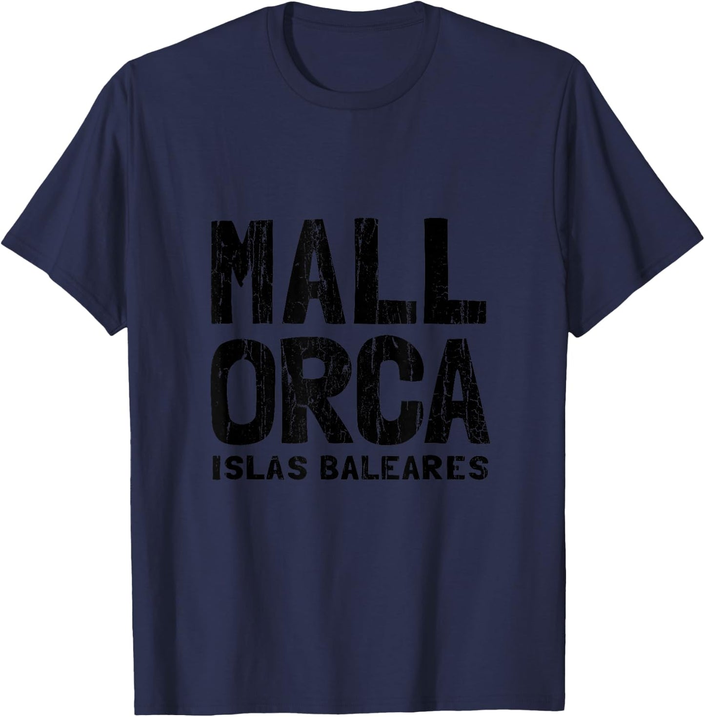 Majorca, Balearic Islands, Spain, Mediterranean Sea T-Shirt - T-Shirt | Navy