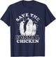 Save The Formal Chicken Penguin T-Shirt - T-Shirt | Navy