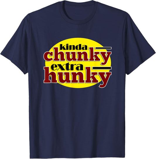 Workout Fitness Funny Kinda Chunky Extra Hunky Graphic T-Shirt - T-Shirt | Navy