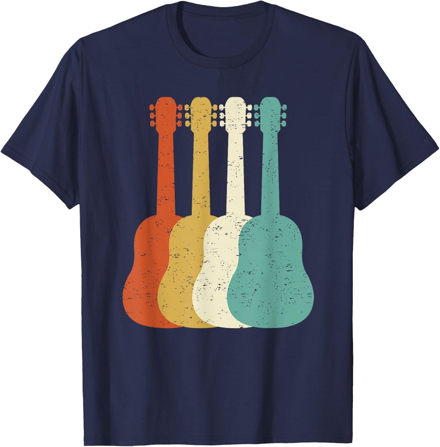Retro Guitar Player Saying Guitarist I Vintage Guitars T-Shirt - T-Shirt | Navy