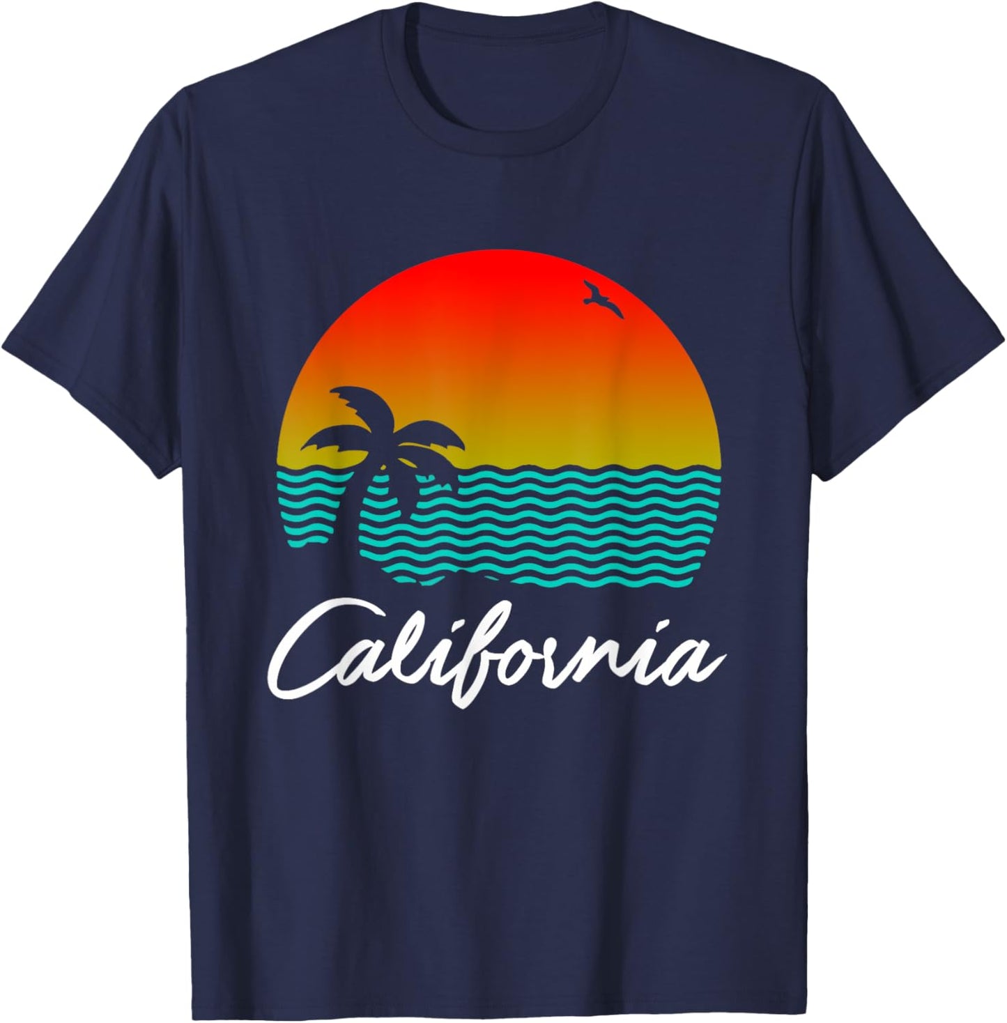 I Love California! Cali Vacation T-Shirt - T-Shirt | Navy