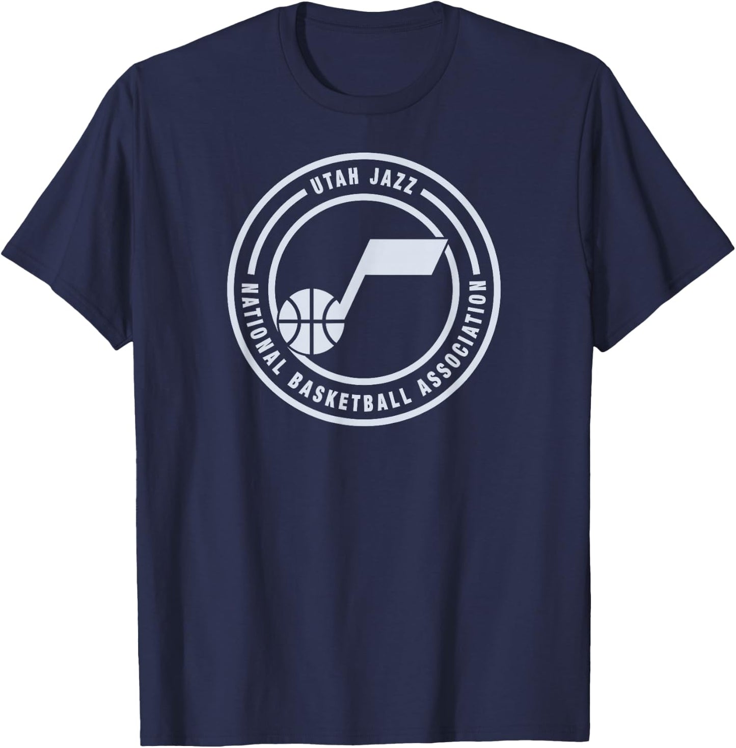 NBA - Utah Jazz Circle Logo Black T-Shirt - T-Shirt | Navy
