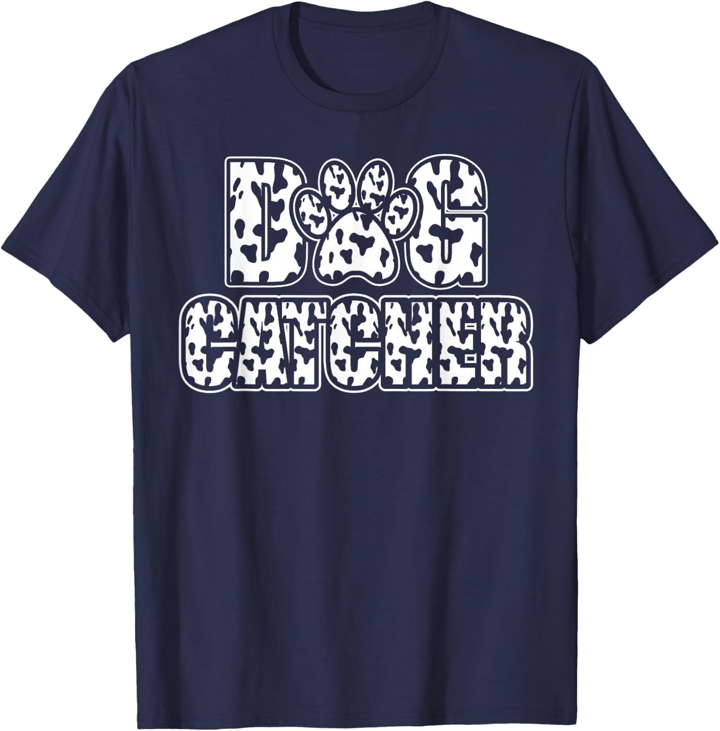 Dalmatian Dog Catcher Costume Dalmation Easy Family Costume T-Shirt - T-Shirt | Navy