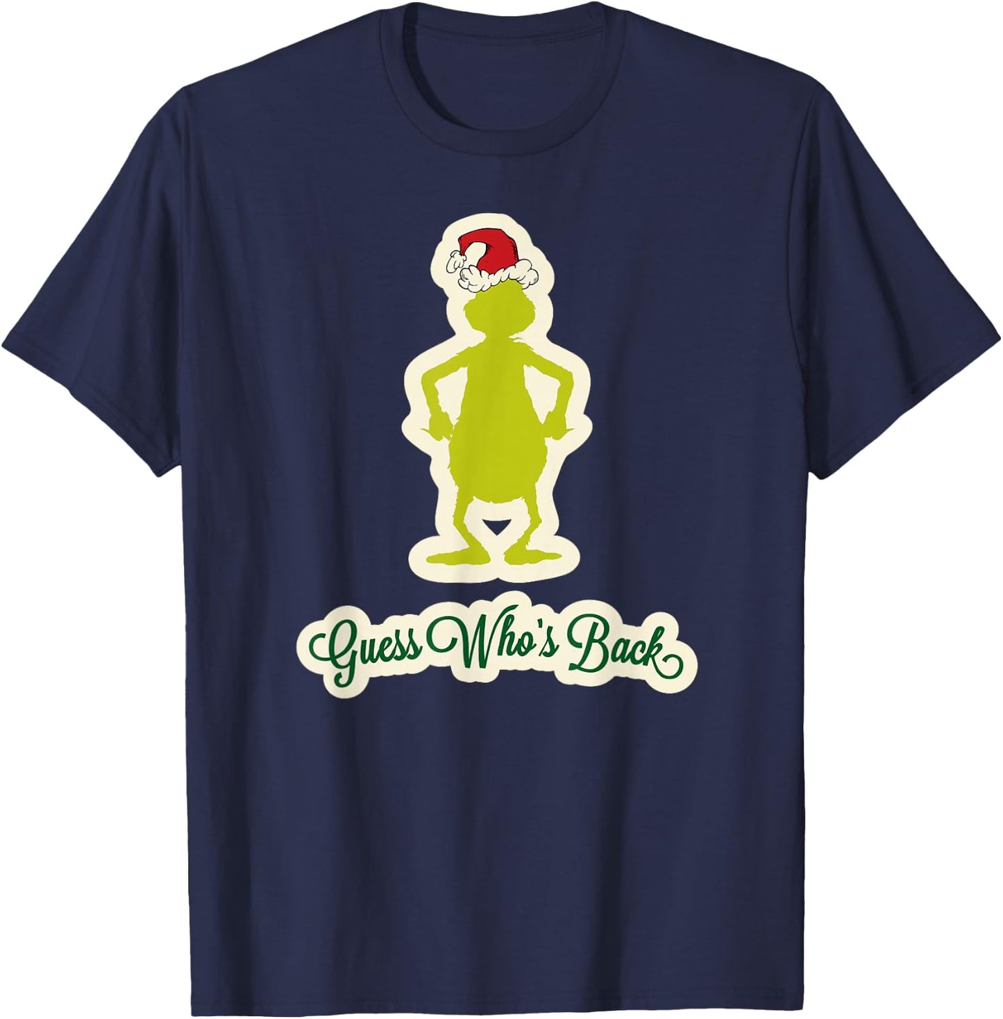Dr. Seuss Grinch Guess Who's Back T-Shirt - T-Shirt | Navy