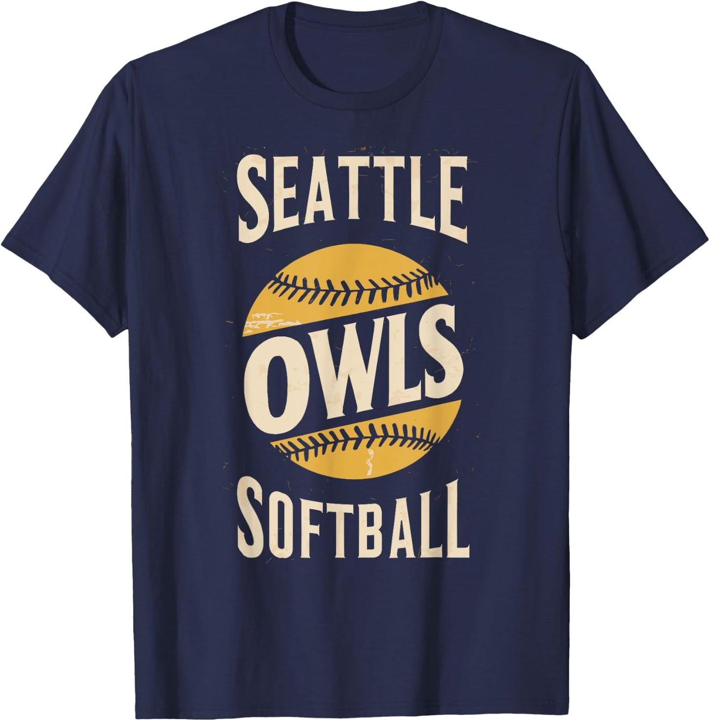 BLACK HISTORY | Owls Seattle Softball T-Shirt - T-Shirt | Navy