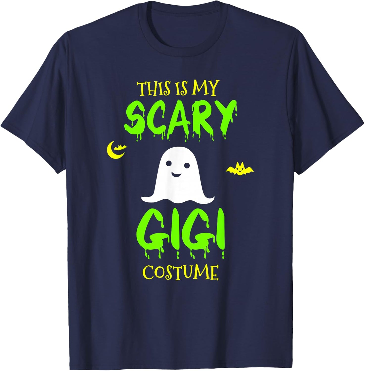 This Is My Scary Gigi Costume Halloween Lazy Easy T-Shirt - T-Shirt | Navy