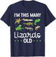 Children's Reptile Lizard Birthday T-Shirt - T-Shirt | Navy