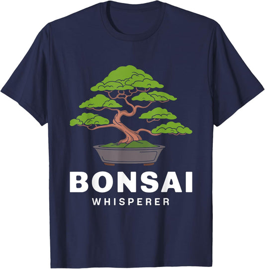 Bonsai Tree Gardening Japanese Culture Zen Funny Bonsai Tree T-Shirt - T-Shirt | Navy