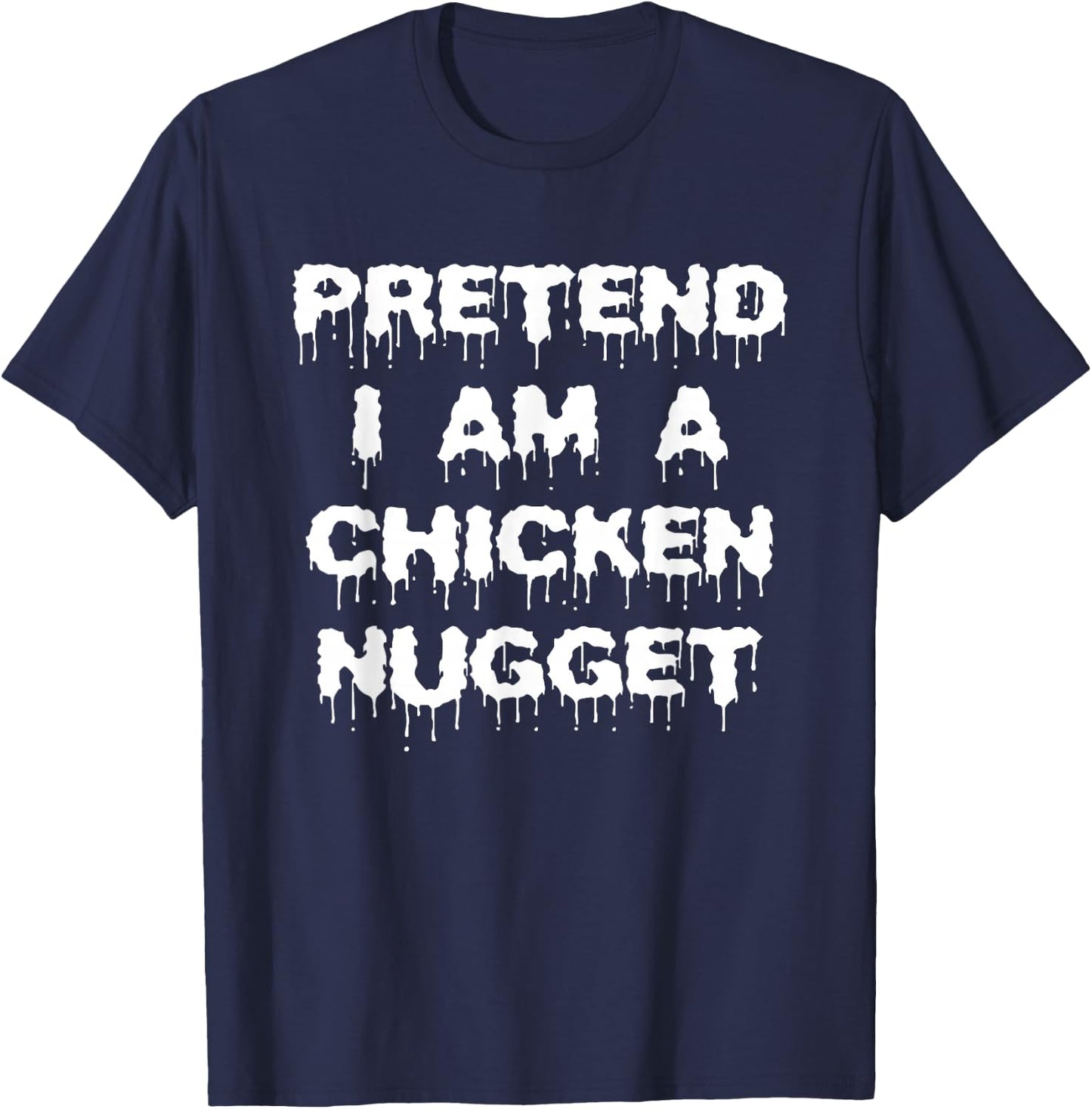 Pretend I'm A Chicken Nugget Kids Simple Halloween Costume T-Shirt - T-Shirt | Navy