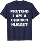 Pretend I'm A Chicken Nugget Kids Simple Halloween Costume T-Shirt - T-Shirt | Navy