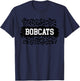 Leopard Bobcats School Spirit Fan Team Back To School T-Shirt - T-Shirt | Navy