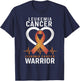Leukemia Cancer Awareness Leukemia Warrior Orange Ribbon T-Shirt - T-Shirt | Navy