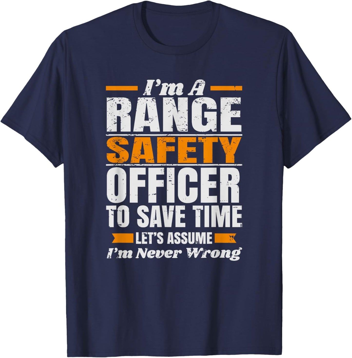 Funny Range Safety Officer RSO Shooting Guard T-Shirt - T-Shirt | Navy