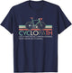Cyclopath Radrennen Radsport Rennrad Radrennfahrer T-Shirt - T-Shirt | Navy