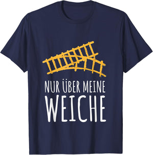 Railway Engine Driver Model Building Train Driver Locomotive Ladder , black T-Shirt - T-Shirt | Navy