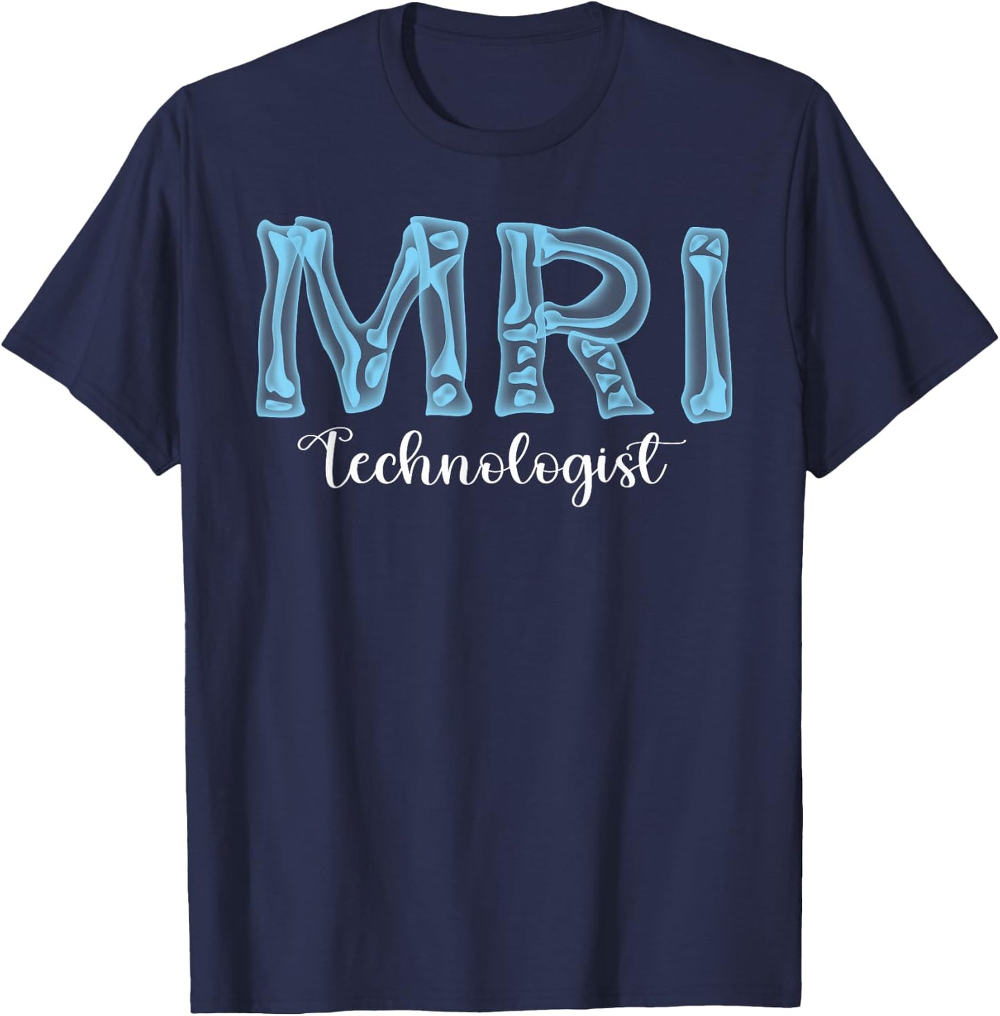 MRI Technologist Radiological Technologist X-Ray Leopard Tech T-Shirt - T-Shirt | Navy
