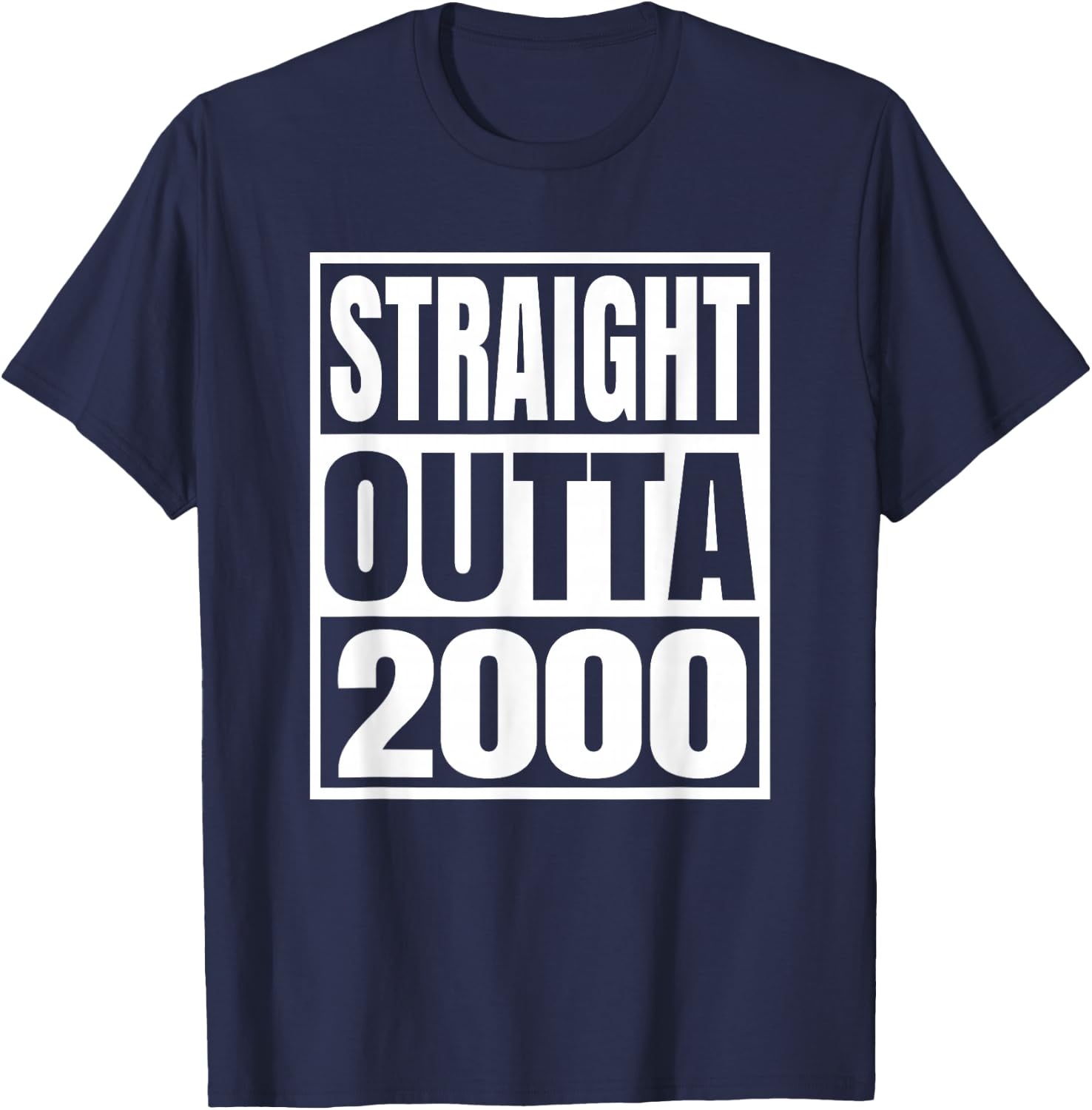 Vintage 2000 T Shirts Retro Funny 2000 Birthday T-Shirt - T-Shirt | Navy
