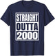 Vintage 2000 T Shirts Retro Funny 2000 Birthday T-Shirt - T-Shirt | Navy
