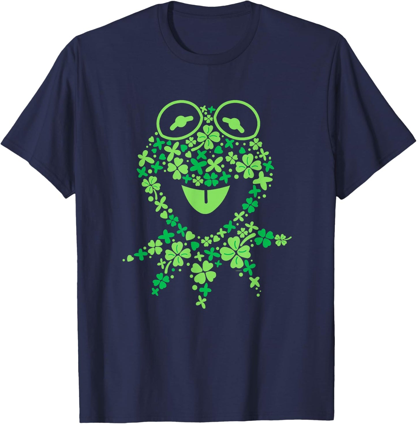 Disney Muppets Kermit the Frog in Clovers St Patrick’s Day T-Shirt - T-Shirt | Navy