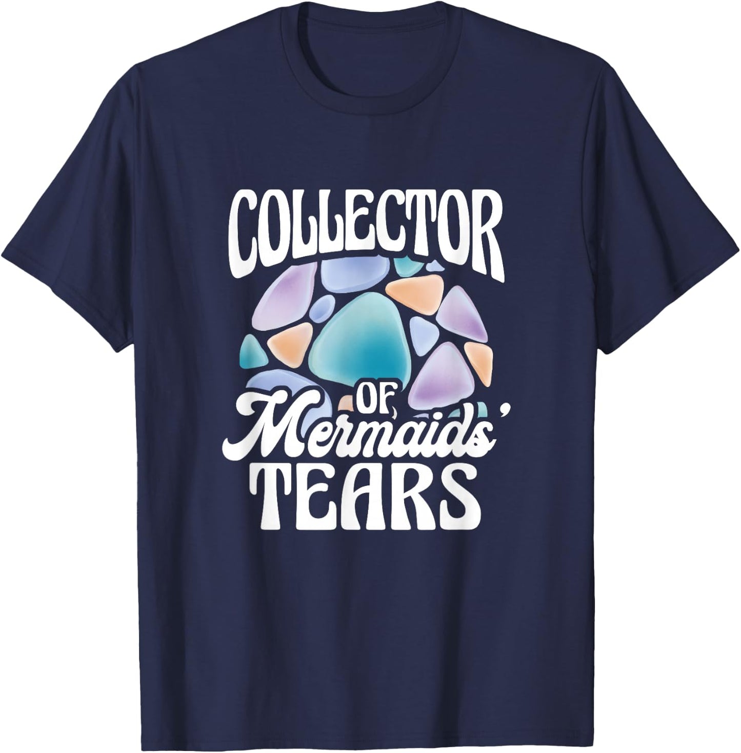 Collector Of Mermaids' Tears Fantasy Dream T-Shirt - T-Shirt | Navy