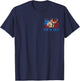 (2 Side) Retro Smokey Happy 4Th of July to All You Sumbitches T-Shirt - T-Shirt | Navy
