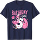 50. Geburtstag süßes Flamingo Frau 50 Jahre alt niedliches T-Shirt - T-Shirt | Navy