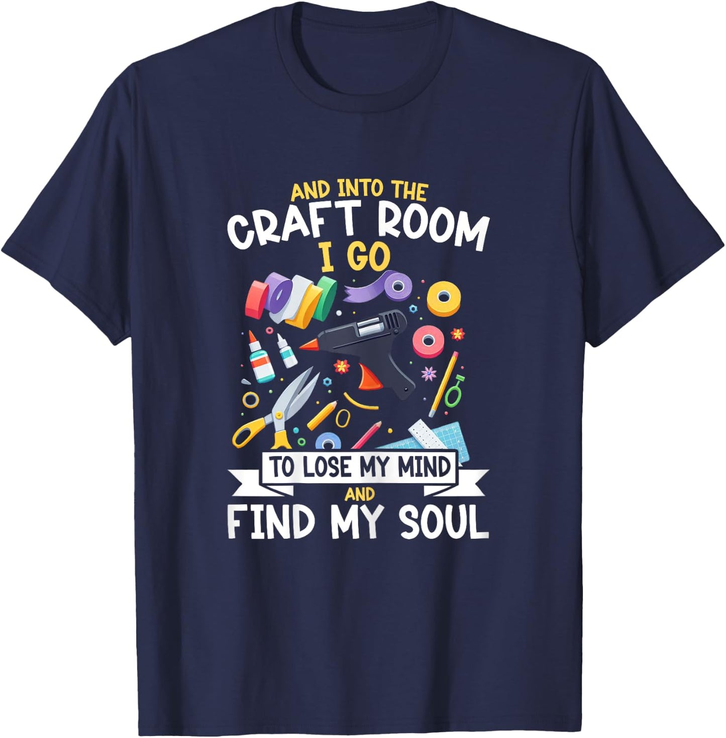 Crafting Crafter T-Shirt - T-Shirt | Navy