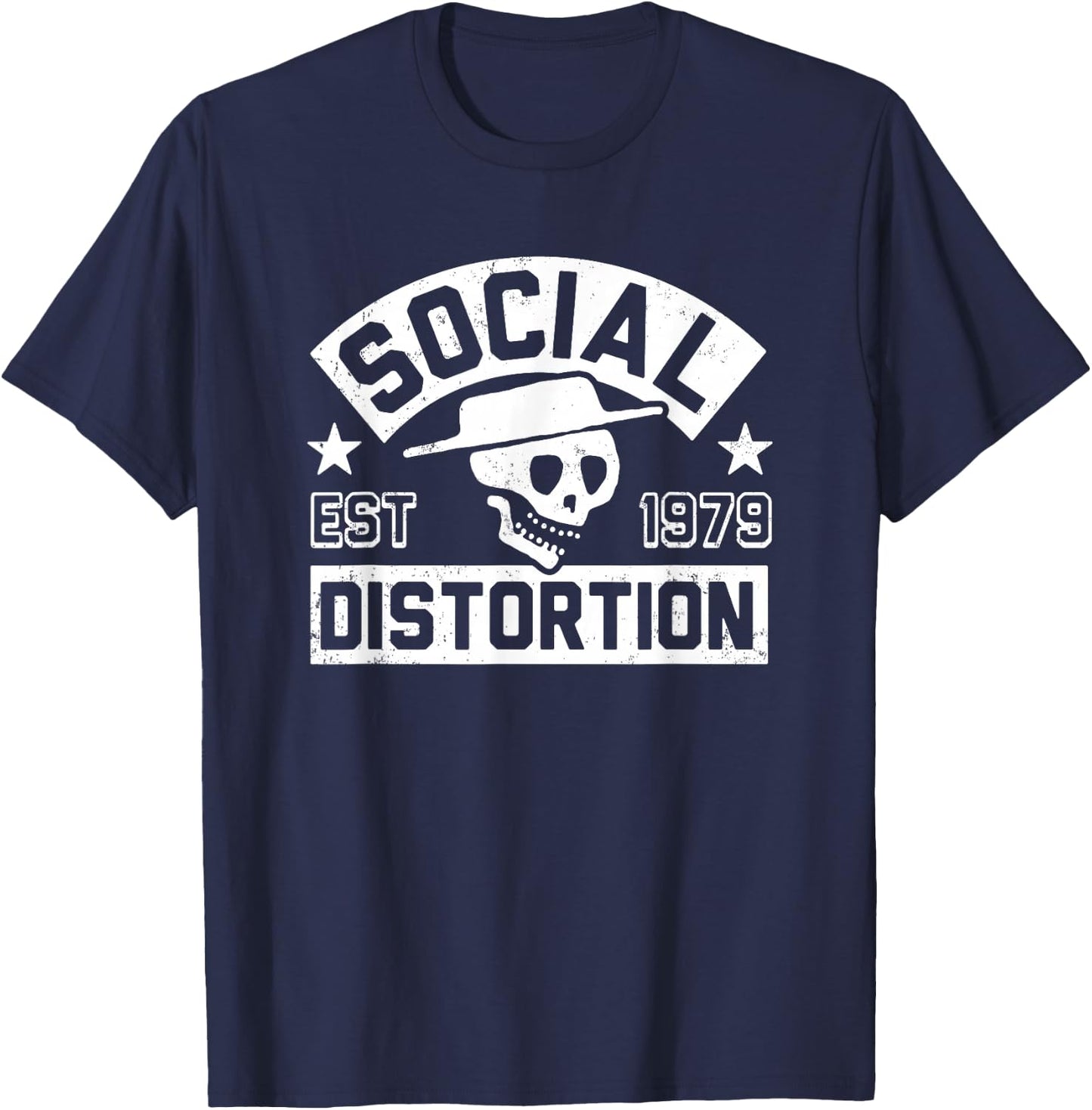 Offizielle Social Distortion , Erwachsene, Punk-Rock-Fans, Klassisch, Kurzarm, , Schwarz, S T-Shirt - T-Shirt | Navy