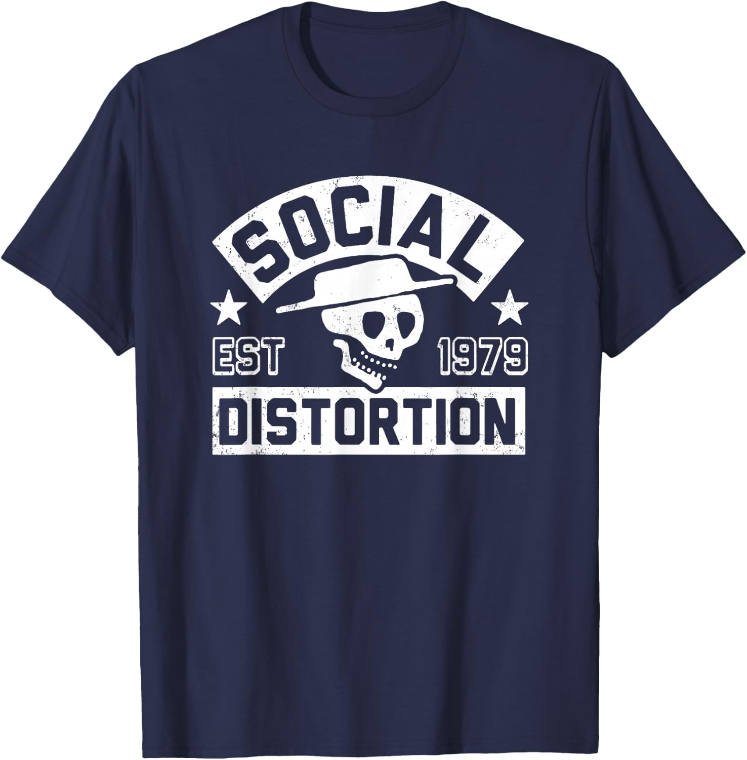 Offizielle Social Distortion , Erwachsene, Punk-Rock-Fans, Klassisch, Kurzarm, , Schwarz, S T-Shirt - T-Shirt | Navy