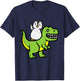 Kids Penguin Riding Dinosaur Trex Cute Boys Kids Toddler Youth T-Shirt - T-Shirt | Navy