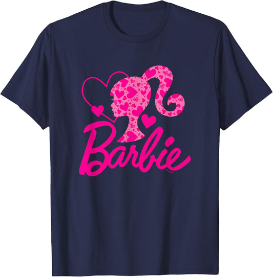 Barbie Heart Logo , black T-Shirt - T-Shirt | Navy