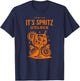Backprint, Spritzing the day away, IT'S SPRITZ O'CLOCK , Black, S T-Shirt - T-Shirt | Navy