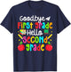 Goodbye First Grade Last Day of School 1st Grade Graduation T-Shirt - T-Shirt | Navy