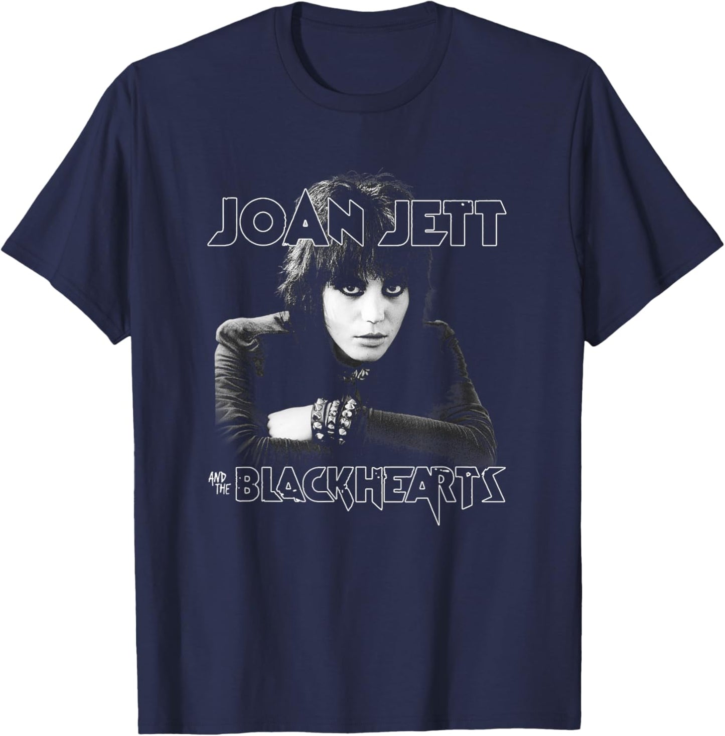Joan Jett and the Blackhearts - Punk Portrait T-Shirt - T-Shirt | Navy