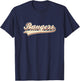 Vintage Retro Rangers Name Sports Personalized Gifts T-Shirt - T-Shirt | Navy
