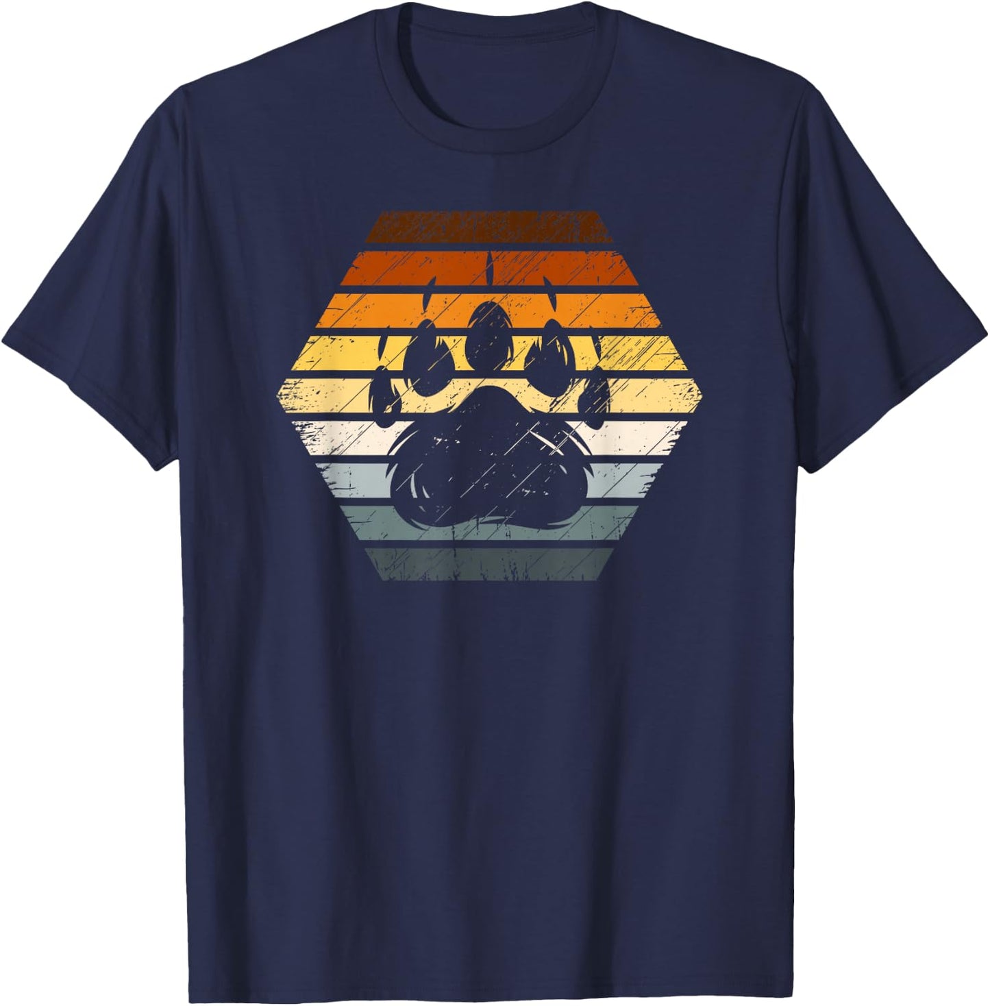 Bärentatze, Farben der Bärengemeinschaftsflagge, Gay Bear T-Shirt - T-Shirt | Navy