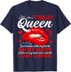 Virgo Queen September August Birthday Virgo Zodiac Sign T-Shirt - T-Shirt | Navy