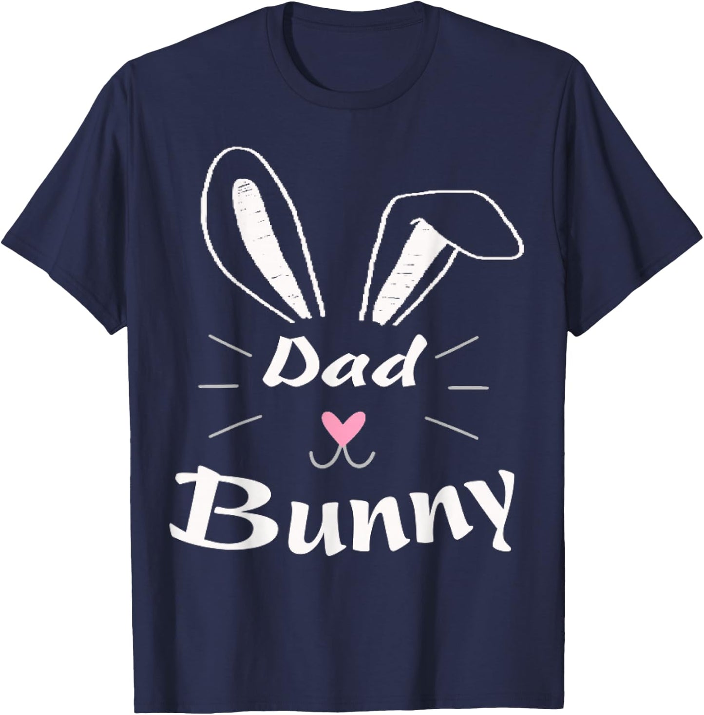 Easter Day Dad Bunny Ear Rabbit Dad Gift Father Day Vintage T-Shirt - T-Shirt | Navy