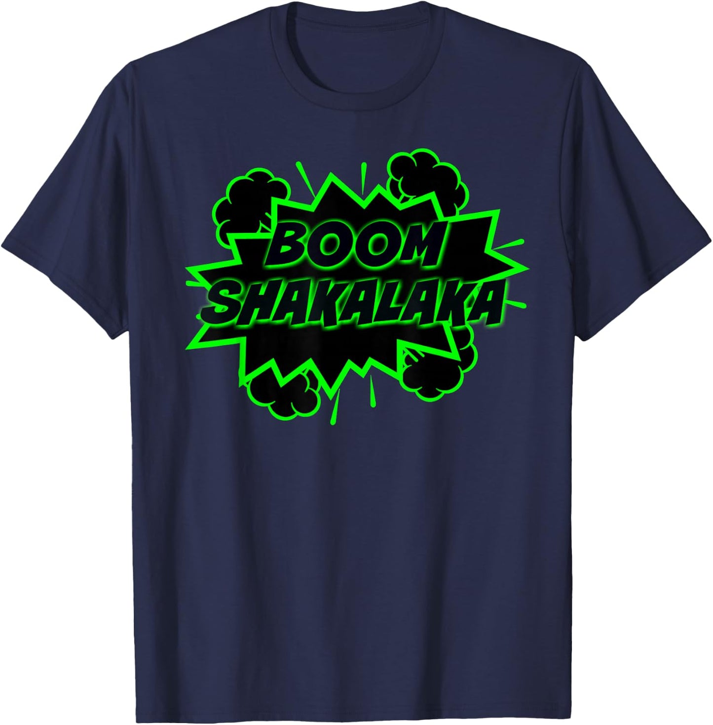 Boom Shakalaka Comic T-Shirt - T-Shirt | Navy